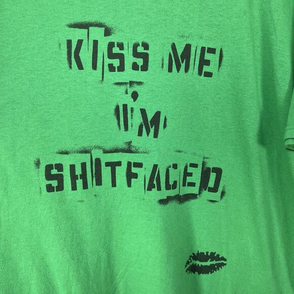 Dropkick Murphys Kiss Me Im Shi*faced Tour T Shirt Adult Size XL Green FOTL Best - Picture 5 of 8